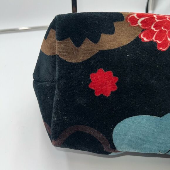 Longchamp RARE Velvet Floral Le Pliage Tote Bag - Picture 7 of 12